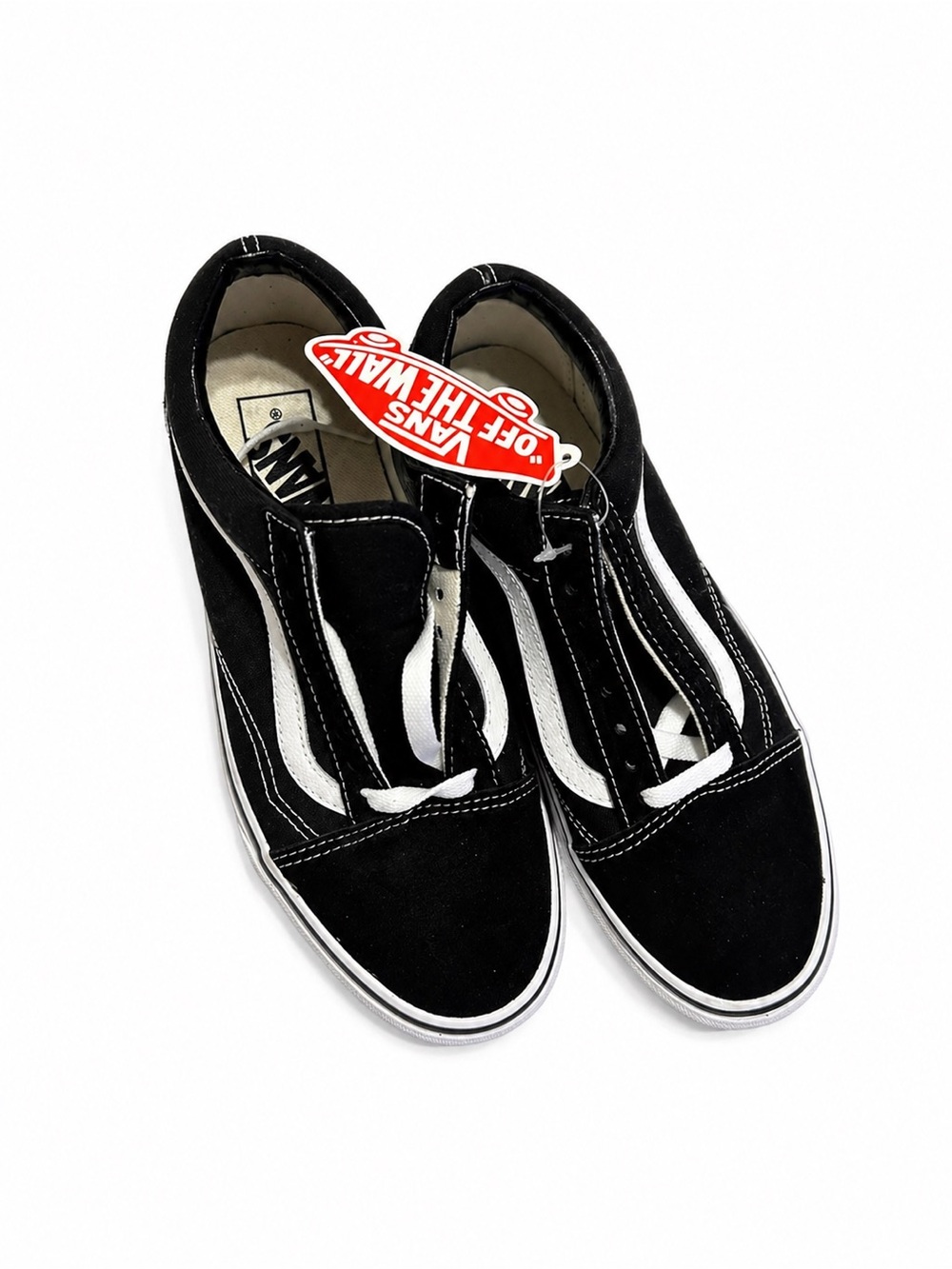 Vans Old Skool Black White SZ 8 New Classic Skate Sneakers Unisex streetwear Y2K